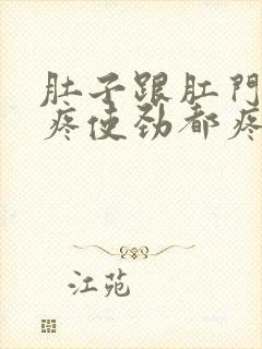 肚子跟肛门下坠疼使劲都疼