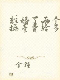 离婚了两个小孩抚养费给多少钱一个月