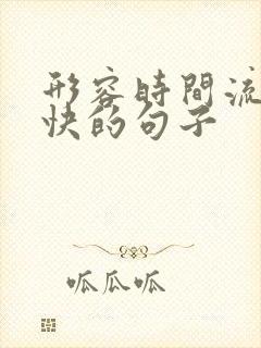 形容时间流逝的快的句子