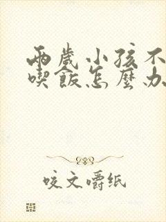 两岁小孩不愿意吃饭怎么办