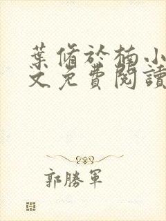 叶修于楠小说全文免费阅读