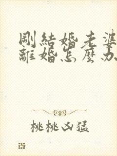 刚结婚老婆就想离婚怎么办