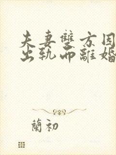 夫妻双方因一方出轨而离婚 财产如何分割