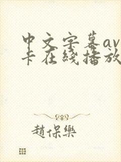 中文字幕av不卡在线播放