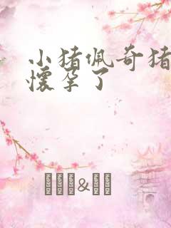 小猪佩奇猪妈妈怀孕了