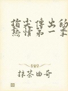 指尖传出的真挚热情第一季未删