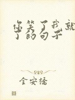 你笑了我就开心了的句子