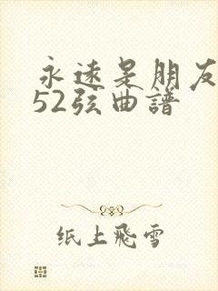 永远是朋友二胡52弦曲谱