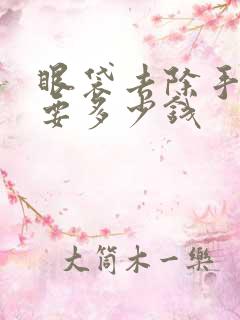 眼袋去除手术需要多少钱