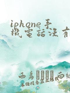 iphone手机电话没有声音