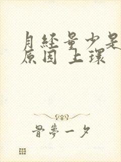 月经量少是什么原因 上环