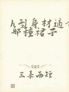 h型身材适合穿哪种裙子