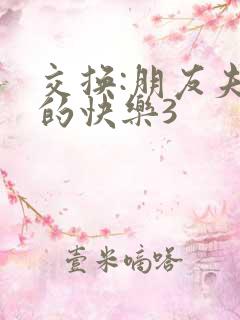 交换:朋友夫妇的快乐3