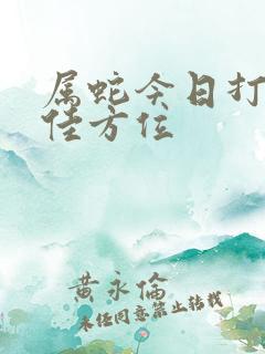 属蛇今日打牌最佳方位