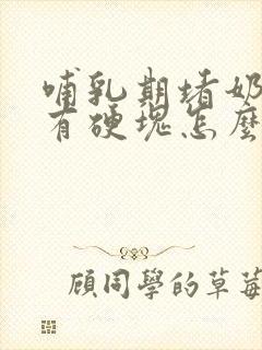 哺乳期堵奶红肿有硬块怎么办