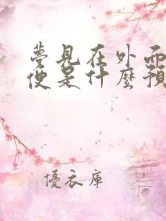 梦见在外面拉大便是什么预兆