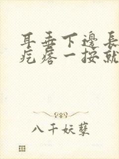 耳垂下边长了个疙瘩一按就疼