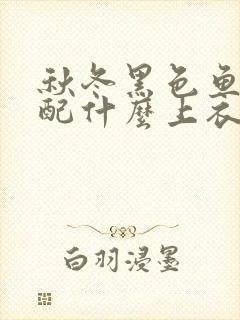 秋冬黑色鱼尾裙配什么上衣