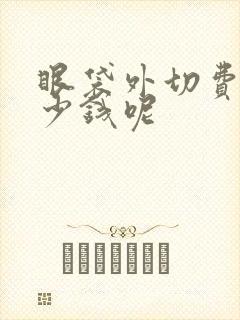 眼袋外切费用多少钱呢