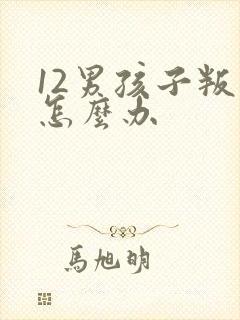 12男孩子叛逆怎么办