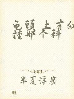 龟头 上有红斑挂哪个科