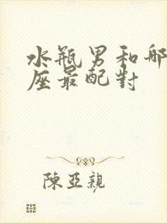 水瓶男和哪个星座最配对