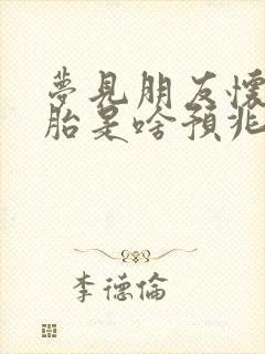 梦见朋友怀双胞胎是啥预兆