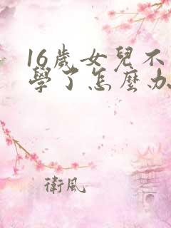 16岁女儿不上学了怎么办