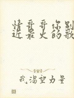 情哥哥你别走最近最火的歌这是什么歌