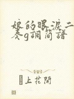 娘的眼泪二胡独奏g调简谱