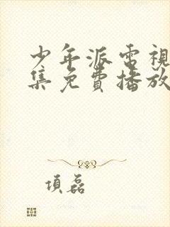 少年派电视剧全集免费播放