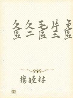 久久毛片免费一区二区三区电影