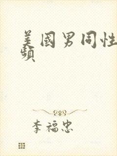 美国男同性恋视频