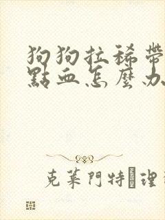 狗狗拉稀带一点点血怎么办