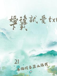 婚后试爱txt下载