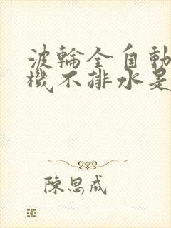 波轮全自动洗衣机不排水是什么原因