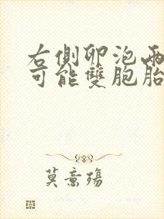 右侧卵泡两个有可能双胞胎吗