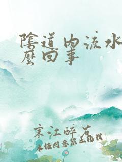 阴道内流水是怎么回事