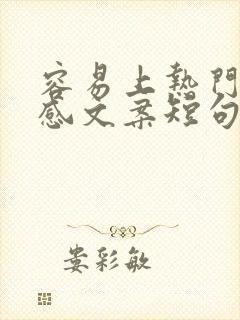 容易上热门的情感文案短句