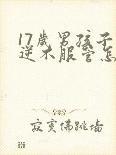 17岁男孩子叛逆不服管怎么办