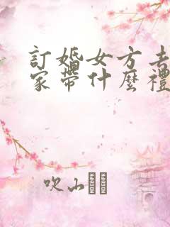 订婚女方去男方家带什么礼物好