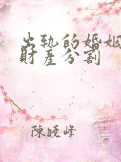 出轨的婚姻离婚财产分割