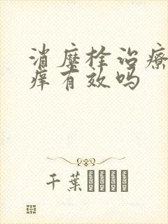 消糜栓治疗外阴痒有效吗