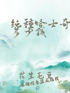 纯种哈士奇一只多少钱