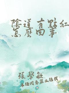 阴道有点红点是怎么回事