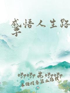 感悟人生路的句子