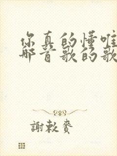 你真的懂唯一是哪首歌的歌词