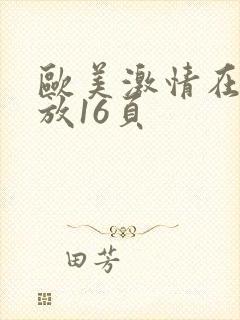 欧美激情在线播放16页