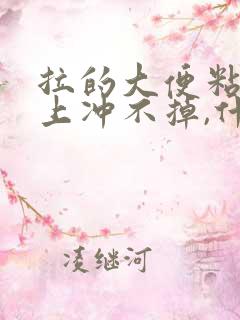 拉的大便粘马桶上冲不掉,什么原因