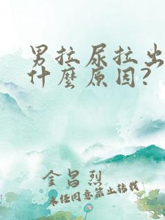 男拉尿拉出血是什么原因?